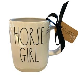 1 Left✨ Rae Dunn Horse Girl Double Sided Mug NWT